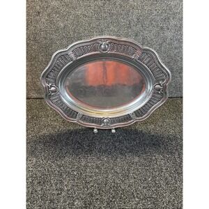 Vtg~Wilton Armetale Germain Oval Bowl Richard Wilton Collection~15"